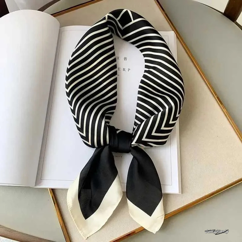 Silk Feel Square Scarf Women, Elegant Satin Neck Scarf, Lightweight Hair Tie Band For Work Or Everyday Ddmylovely