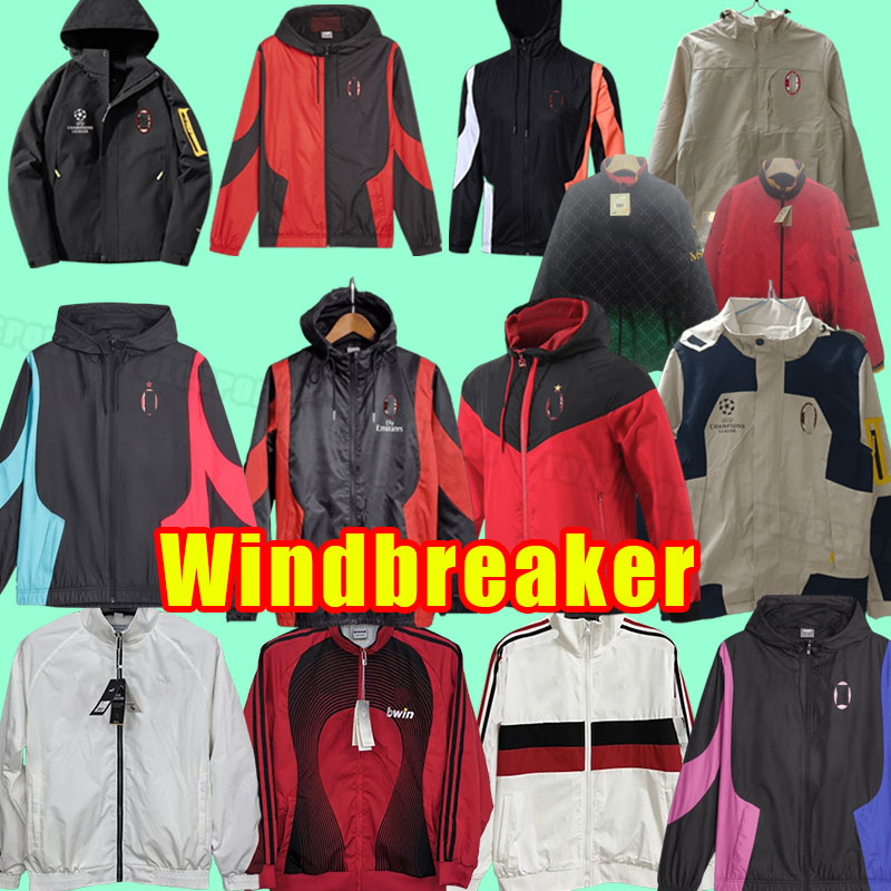 AC MILANss Windbreaker Jacket Training IBRAHIMOVIC 25 26 soccer Tracksuits GIROUD R. LEAO BENNACER KESSIE ROMAGNOLI CALHANOGLU TONALI REBIC 2025 2026 coat