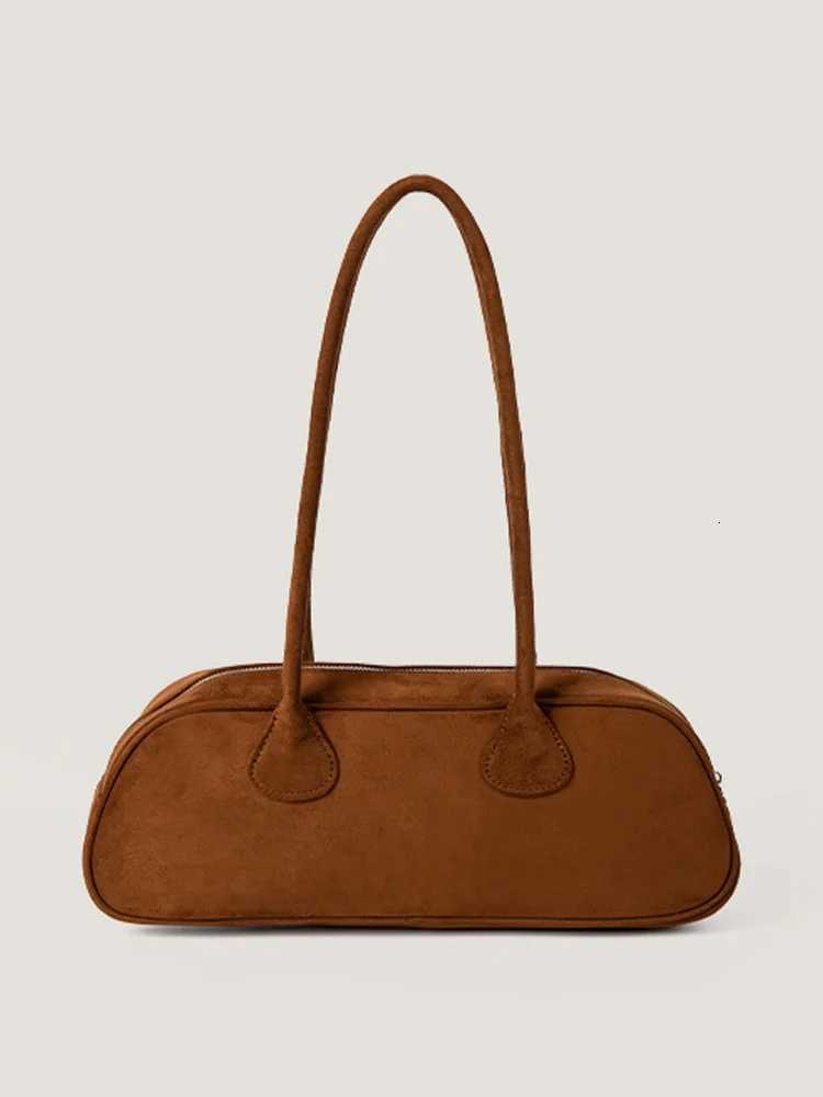 Faux Suede Wen e Shoder Bags Autumn Winter Vintage Veet Soft Handbags Solid Color Lady Daily Out TopHandle Bag Y251022