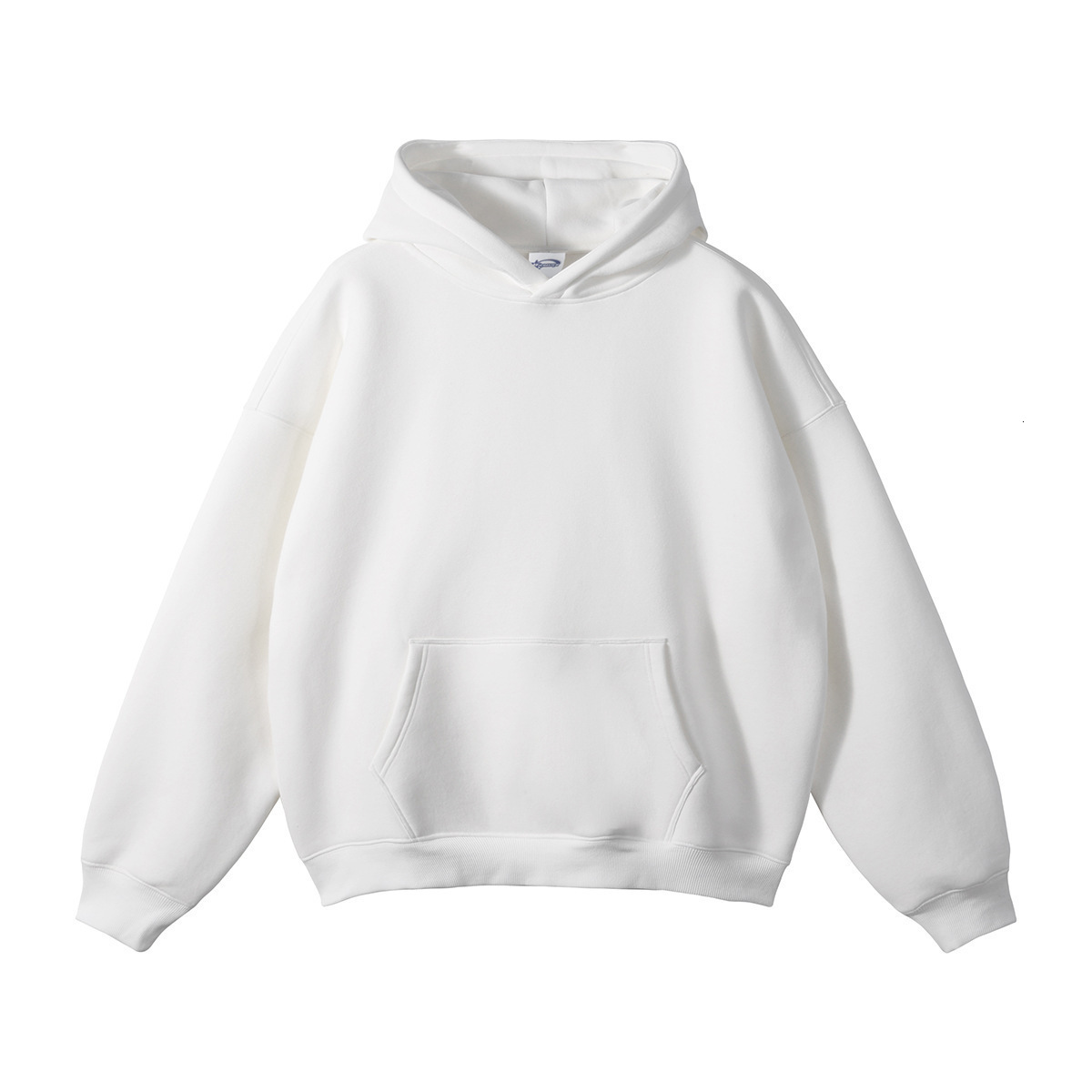 Trade Autumn Winter New Loose Fleece Trendy Drop Shoulder Solid Color Hoodie Sweatshirt Jacket For Men And Women In Designer Hoodie Jacket Tracksuit M