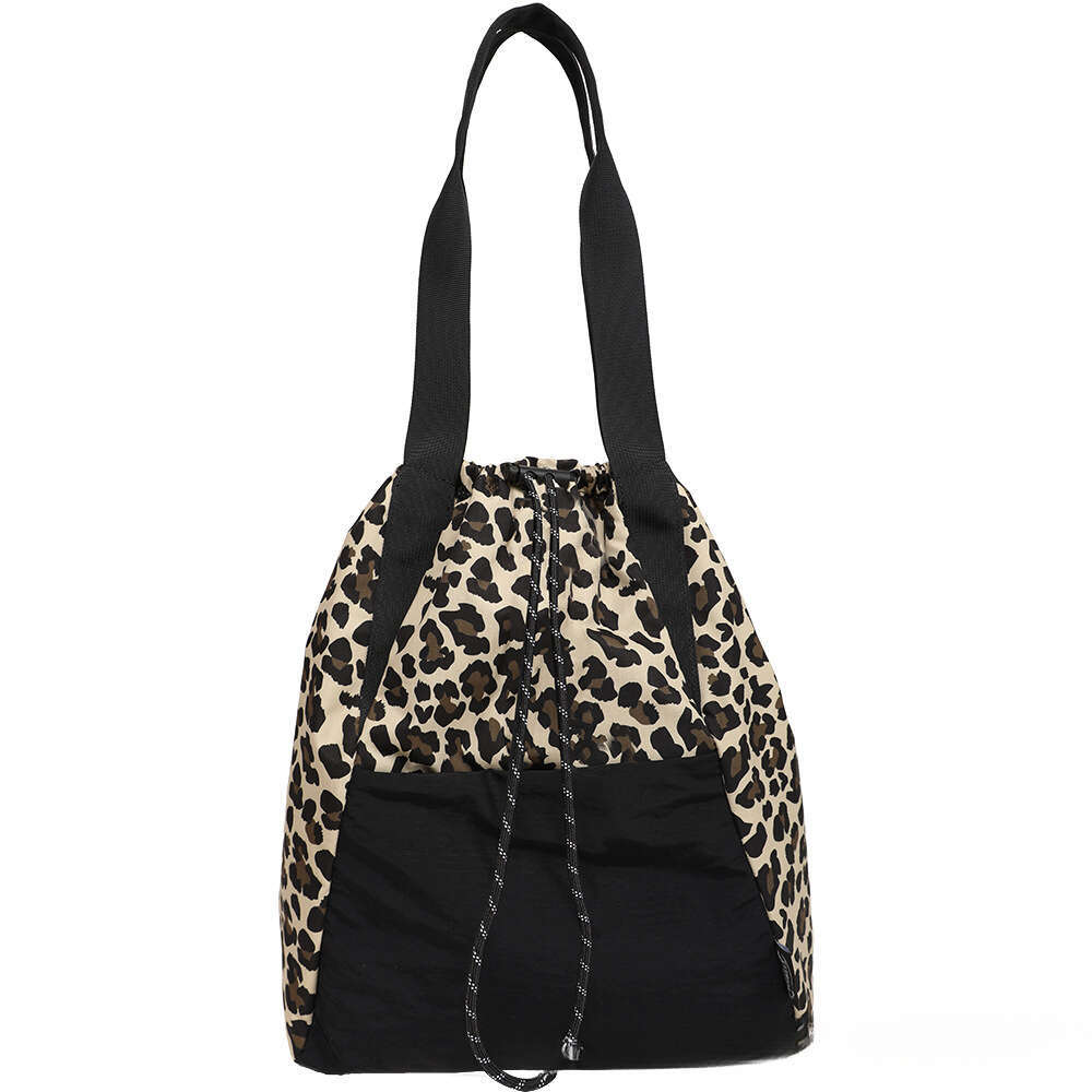 New Nylon Backpack For Women Color Block Yoga Sports Bag Large Capacity Tote Bag High Quality