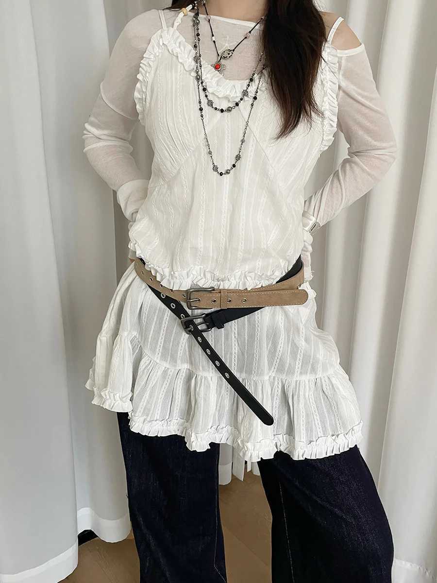Retro Simple Hollow Out Belt For Women Matte Casual Hot Girl Style With Half Skirt Versatile Fashion Personal Belt W251024