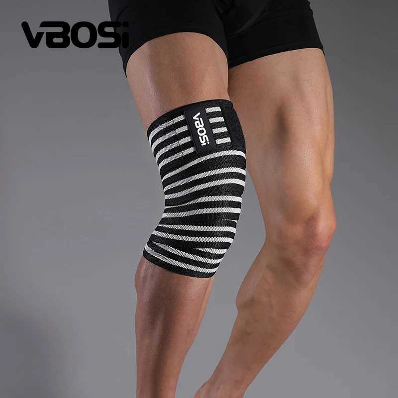 1 Pc Adjustable Elastic Knee Wraps Support for Weightlifting KettlebellW251024