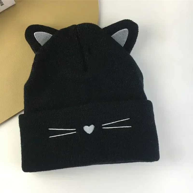 Korean Autumn Winter Hat for Toddler Lovely Animal Cat Beanie for Toddler Boy Girl Warm Elastic Baby Hat for 15YL251024