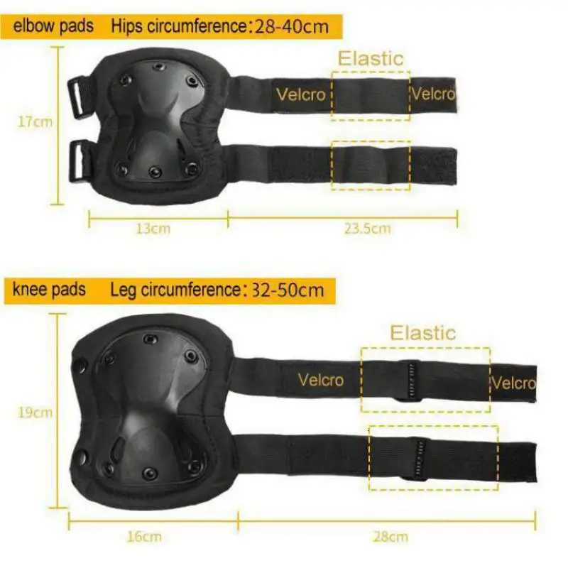 Unisex Camo Tactical KneePad Elbow Pads Knee Protector For Men Women Outdoor Sport Working Hunting Skating Safety Gear KneecapW251024