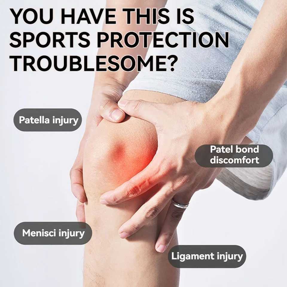 GOBYGO 1Pcs PVC Patella Strap Meniscus Injury Ligament Injury Sports Knee Pads Basketball Running Jump Rope Fitness Men WomenW251024