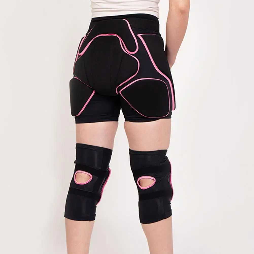 1 PcPair Skating Protective Gear Vibration Damping Shock Absorption Ergonomics Thickened Ski Knee And Hip Pads Skiing SuppliesW251024