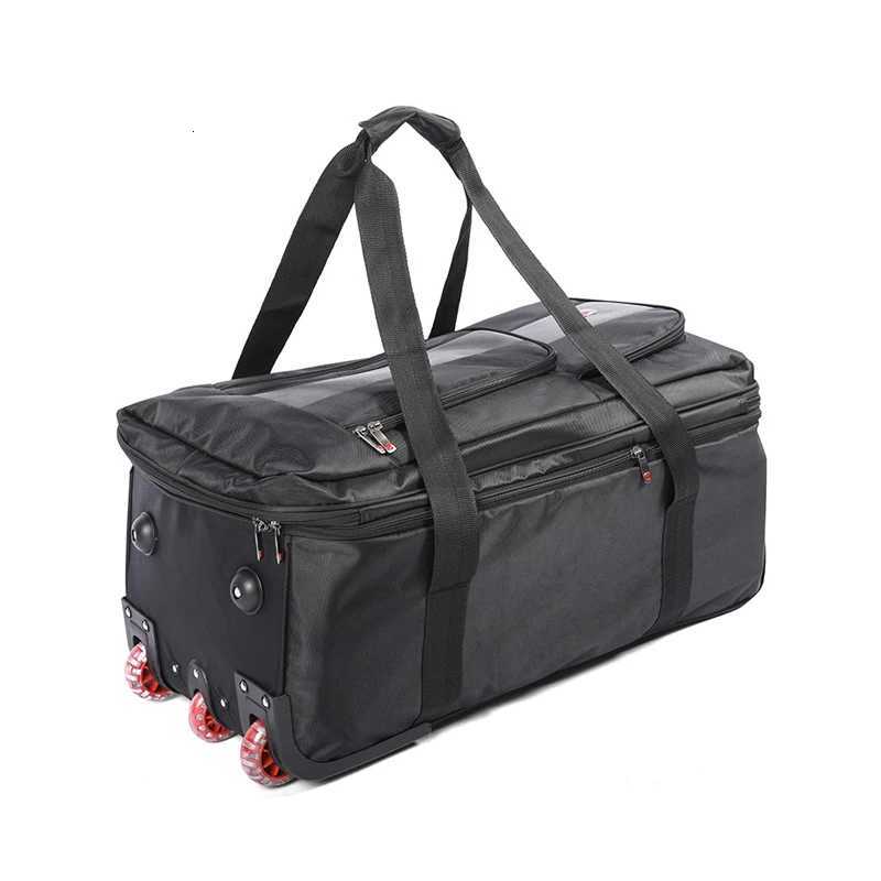 2832 inch Large Capacity Rolling Luggage Trolley Bags with Wheels Waterproof Oxford Duffel Bag Wheeled Bag Travel SuitcaseW251024