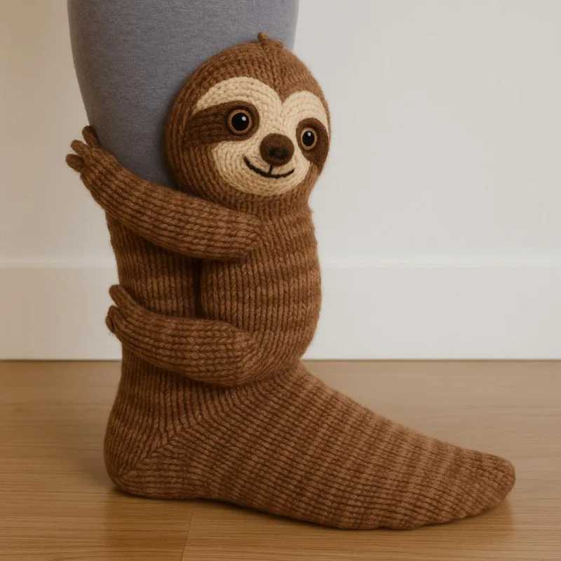 3D Knitted Animal Socks Cute Cozy Fuzzy Thick Warm Crew With 3D Ears For Women Teens Kids Home Winter Holiday Gift Christmas J251024