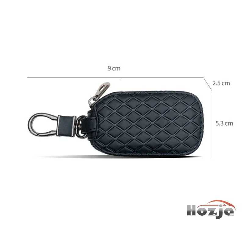 Leather Car Zipper Key Case Key Cover Remote Control Protective Bag Gift 2025 Z251023