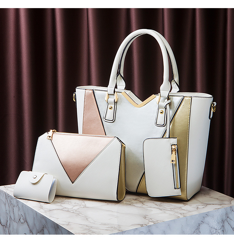 Autumn and winter new designer bag luxury handbag new fashion simple mother and daughter bag four piece set women's single shoulder handbag