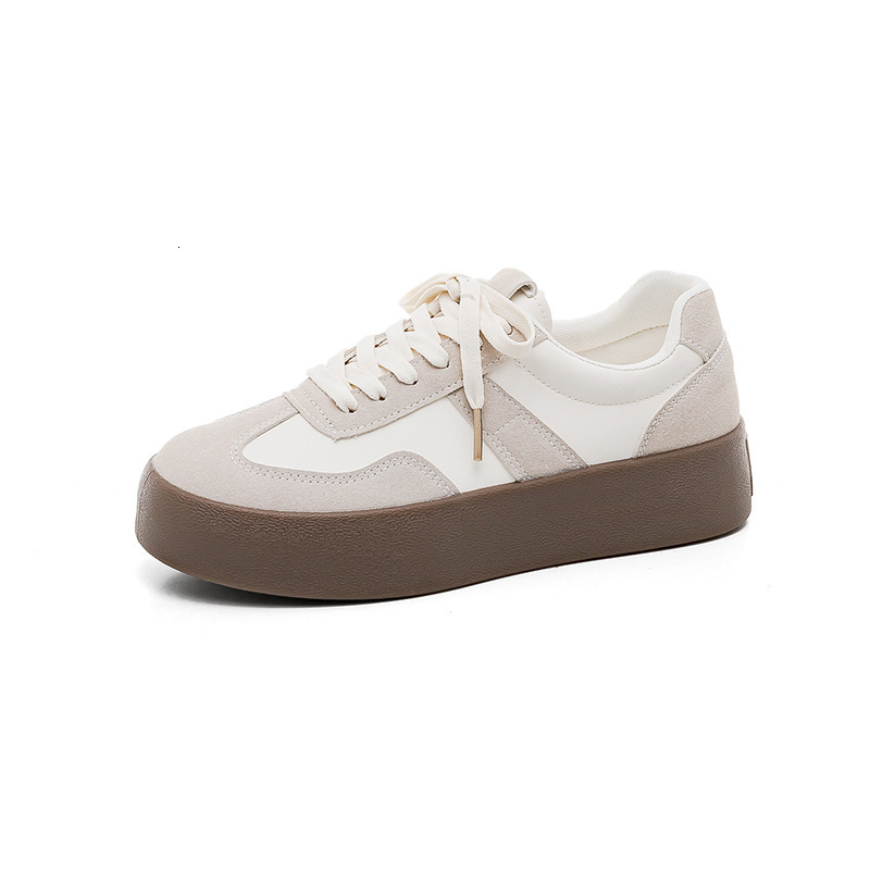 Free Shipping With Box design Casual Shoes Pu Leather 3.5cm Thick Sole Sneakers for Men And Women Walking