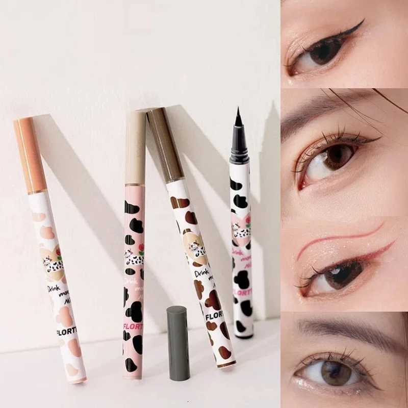 FLORTTE Ultrafine Liquid Eyeliner Lying Silkworm Pen Waterproof Long Lasting No Smudging Quickdry Eye Liner Makeup CosmeticsL251024