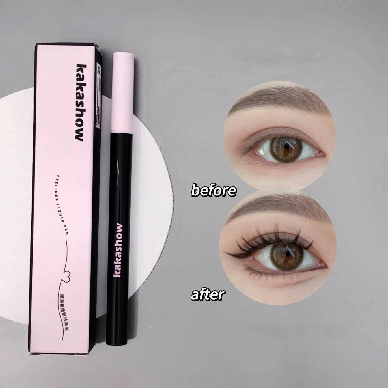 Waterproof Quick Dry Liquid Eyeliner Matte Black Brown Ultrathin Eyeliner Lower Eyelash Pen Lying Silkworm Longlasting MakeupL251024