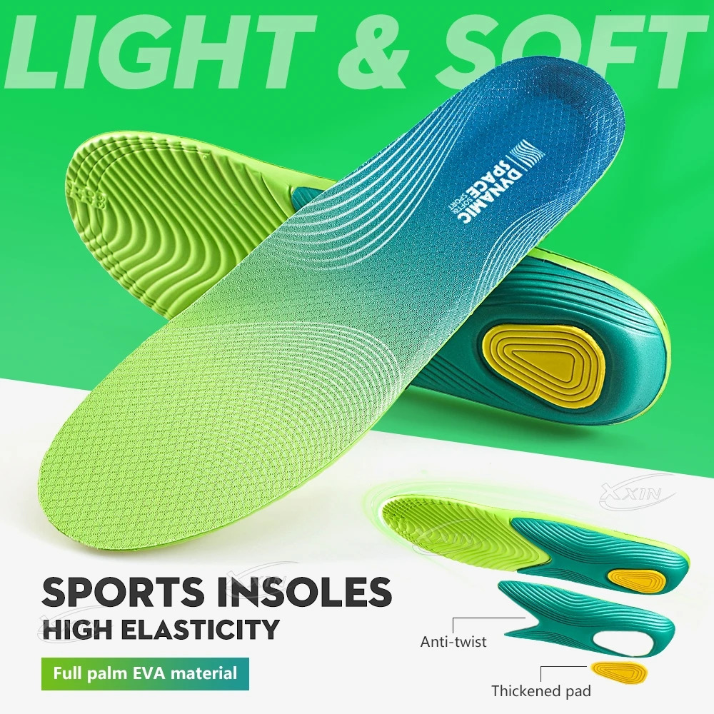 XxinSports Insole EVA Elastic Running Insoles Lightweight Shoe Insoles Men Women Shoe Pad Size 35251020