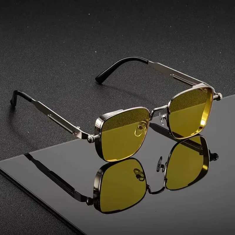 New Vintage Square Small Sunglasses Women Luxury Brand Metal Frame Sun Glasses Rectangle Driving Eyeglasses Fishing Eyewear MenT251024