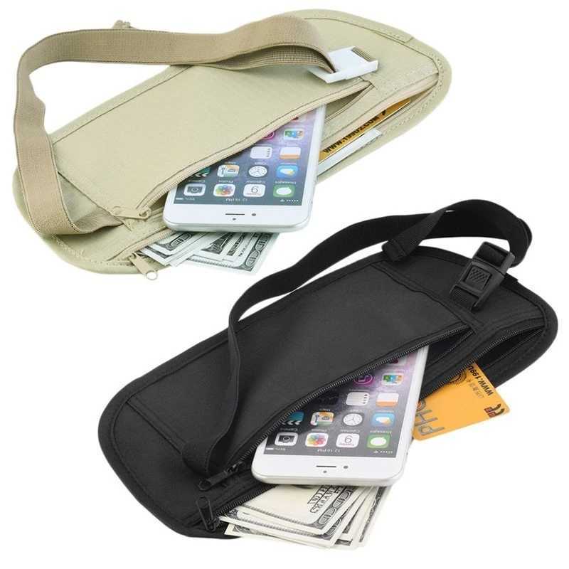Invisible Travel Waist Packs Pouch for Passport Money Belt Bag Hidden Security Wallet Gift Chest PackL251024