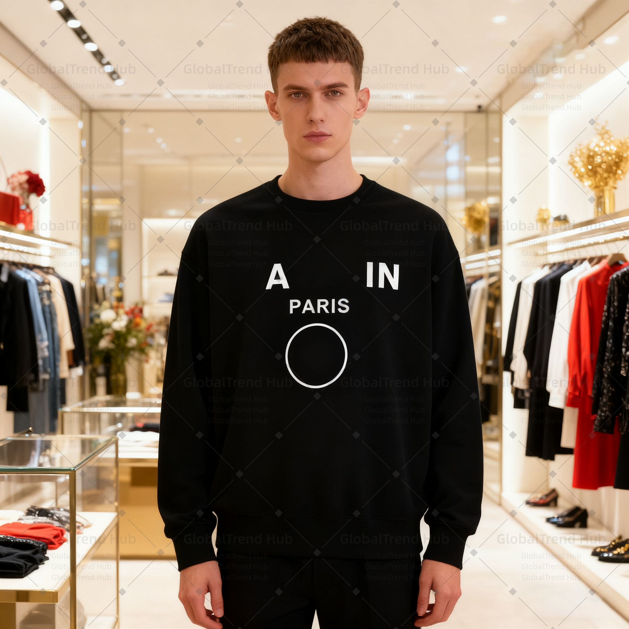 designer brand and women's fashion casual printed letter men's long-sleeved warm cotton sweater hip-hop clothing Sweatshirt spider hoodie