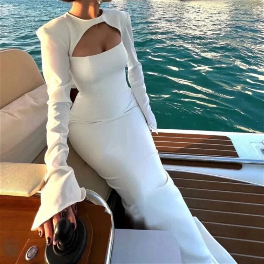 Customized Mermaid Black Prom Dresses Arabia Long Sleeves Formal Evening Dresses Women Wedding Party Gowns vestidos de noche 251023