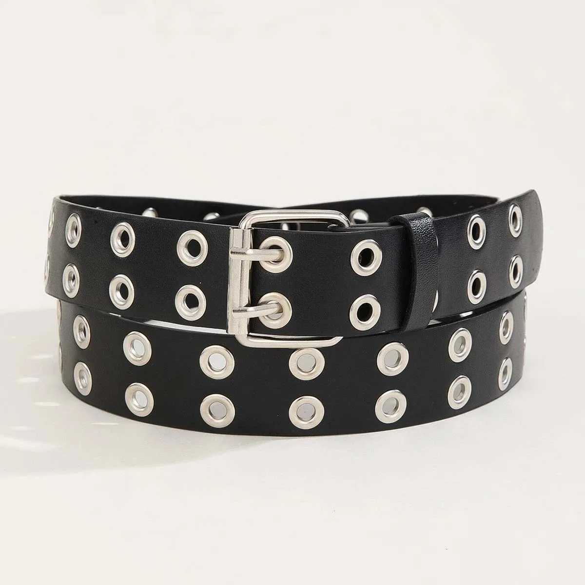 Ladies fashionable belt paired with jeans Gothic style studded decorative belt belt waist cinching belt daily wear W251024