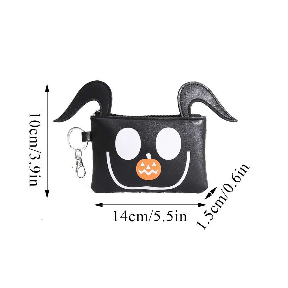 Cartoon Cute Womens Card Bag Keychain Halloween Purse Unisex Protable Wallet Funny Smiling Lovely Devil Ghost Bag Coin Bag Z251023