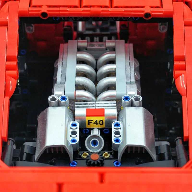4026PCS Technical LOX Edition F40 Assembly MOC 140629 Building Block Car Supercar Model Adult High Difficulty Racing Toys C251023