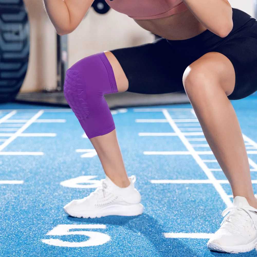 1PC Basketball Knee Pads Sleeve Honeycomb Brace Elastic Kneepad Protective Gear Patella Foam Support Volleyball SupportW251024