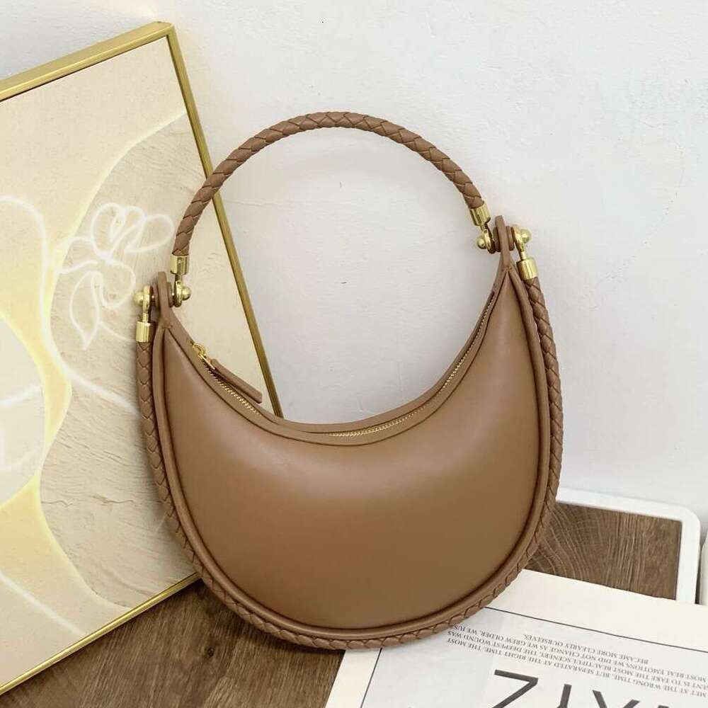 Luxury bag New Woven Half Moon Braided Rope Underarm Fashion Handheld Shoulder Crossbody Dumpling Bag for Women