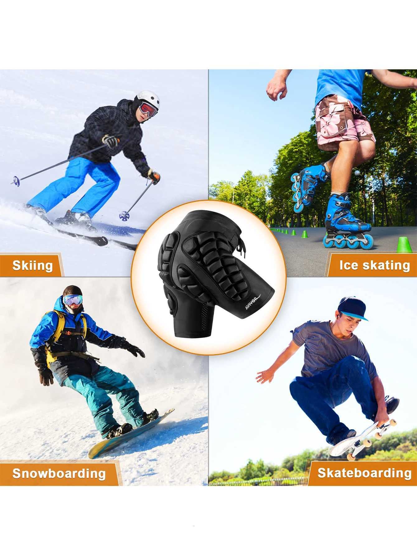 AVIVOR Protective Padded Shorts for SnowboardSkate and Ski3D Protection for HipButt and TailboneW251024