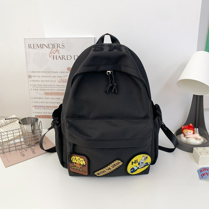 New Trendy Leopard Print Large Capacity Korean Style Female Junior High School Niche Casual Student Backpack
