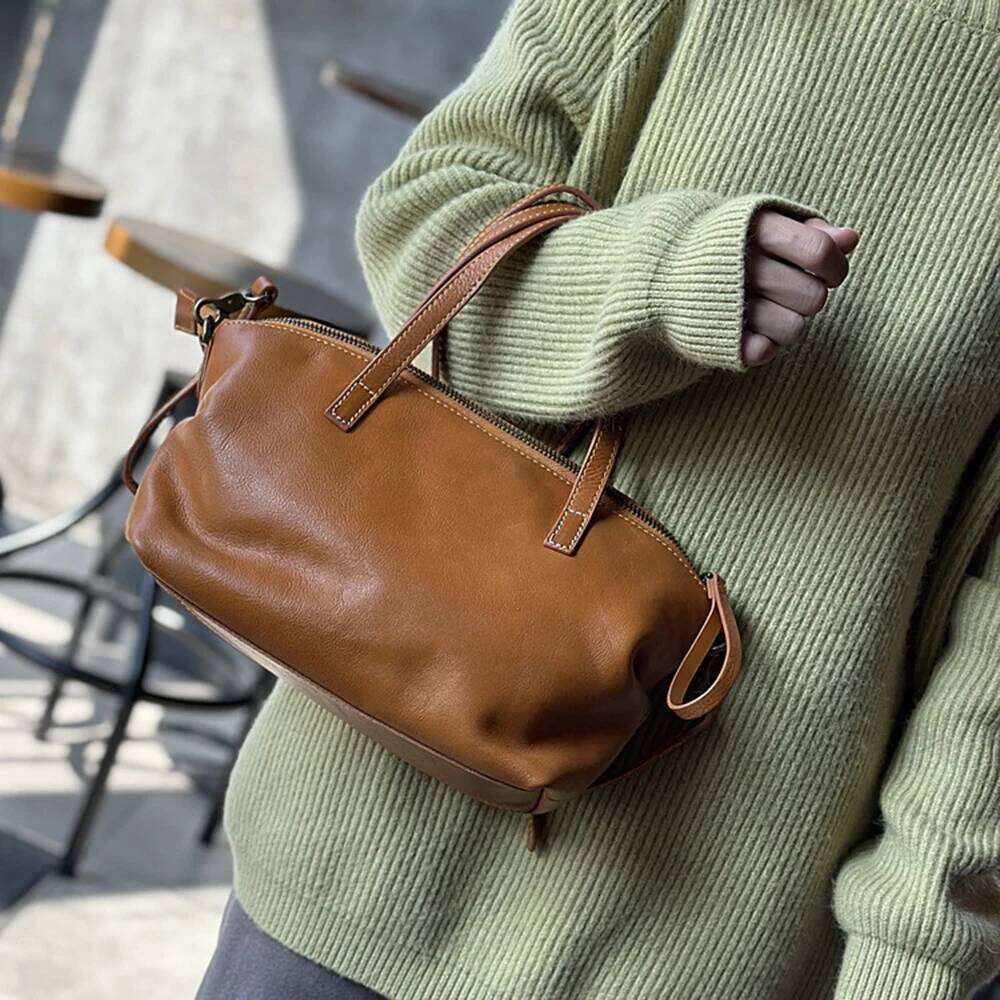 High Quality Cow Skin Shoulder Crossbody Bags For Women Genuine Leather Ladies Handbags Female Designer Tote Sac