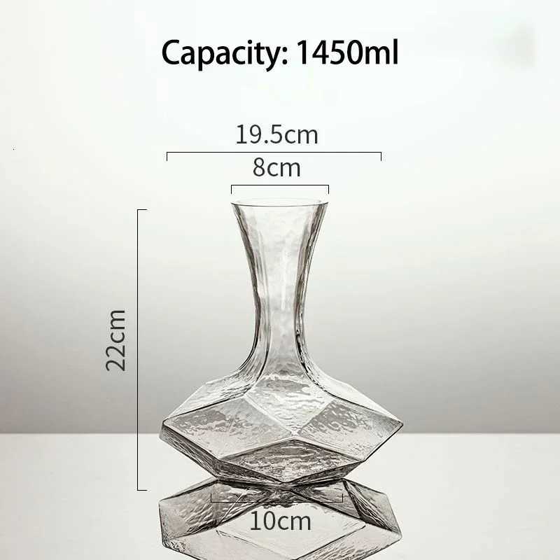 Irregar Wine Decanter Creativity 1450ml Decanter Dispenser Crystal Wine Aerator Mirror Jug Gift Bar Decor Art ware Y251024