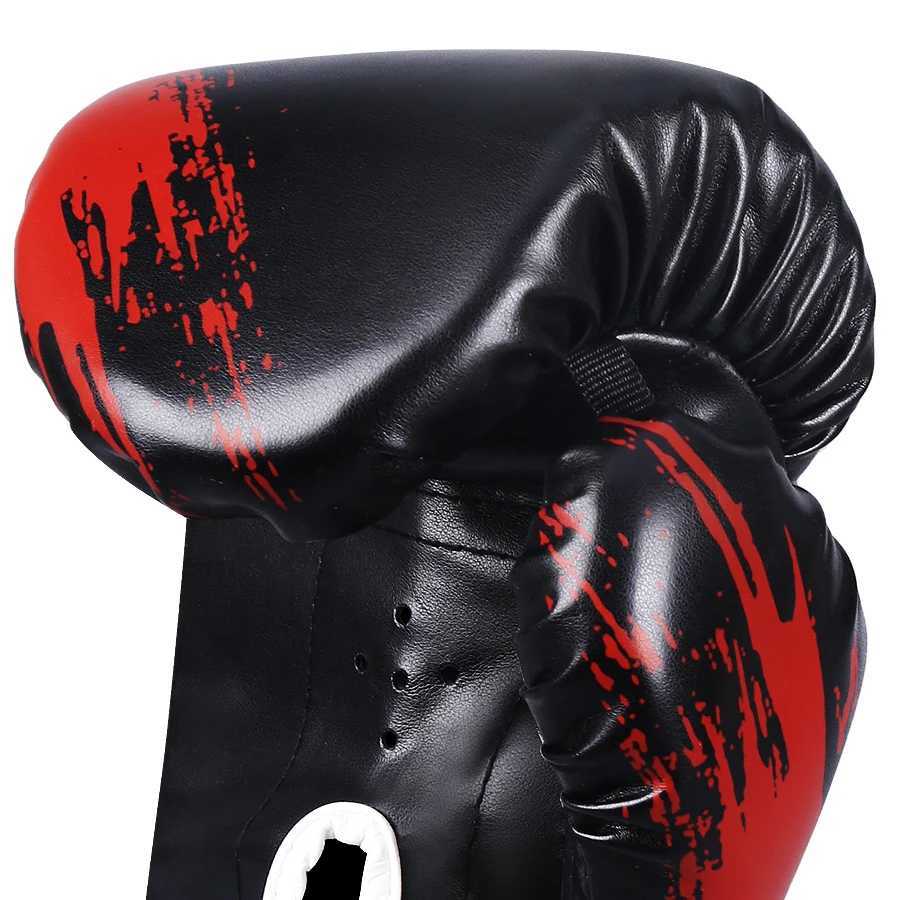 PU Kick Boxing Gloves for Men and Women Karate Muay Thai Free Fight MMA Sanda Training Adults 6 10oz Y251023