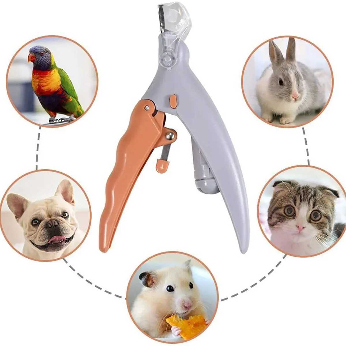 Pet Nail Clipper with LED Light Dog Cat Special Nail Clipper Multifunction Nail Trimmer Pet Cleaning Grooming Supplies Z20251024
