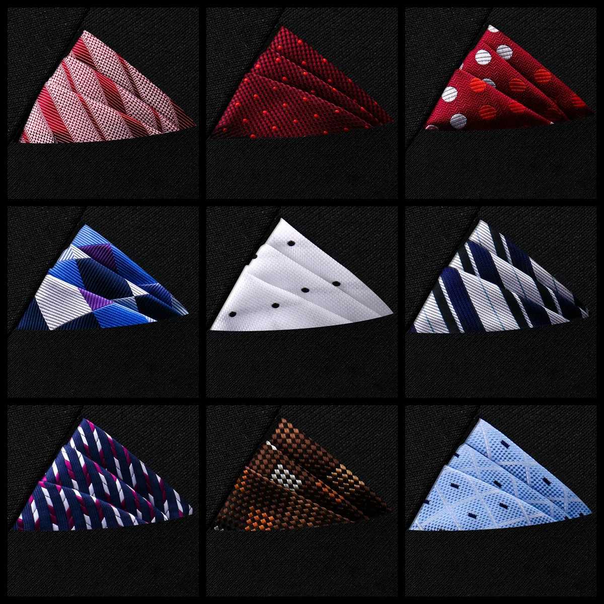 Men Pocket Square Suit Accories Newest design Jacquard Woven Handkerchief M Brown Clothing Pocket Handker Hot S Wedding Y251024
