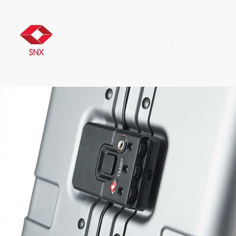 German all aluminum travel luggage carryon male student trolley suitcase box metal aluminum pull rod box female boarding caseW251024