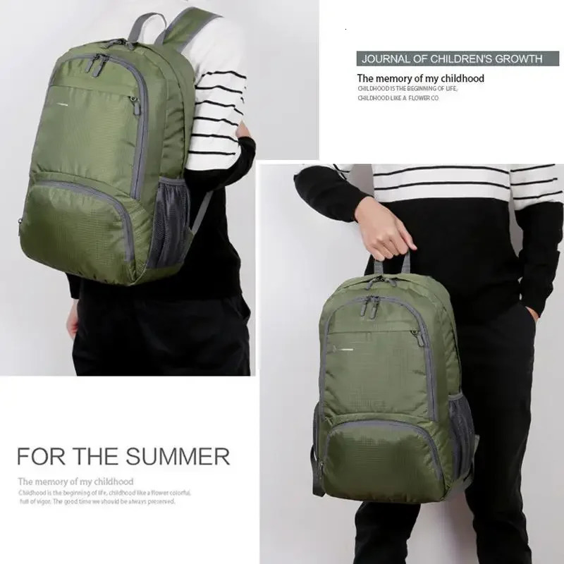 Lightweight Foldable Backpack Unisex Waterproof Packable Backpack Outdoor Travel Hiking Cycling Daypack Camping Backpack 251021