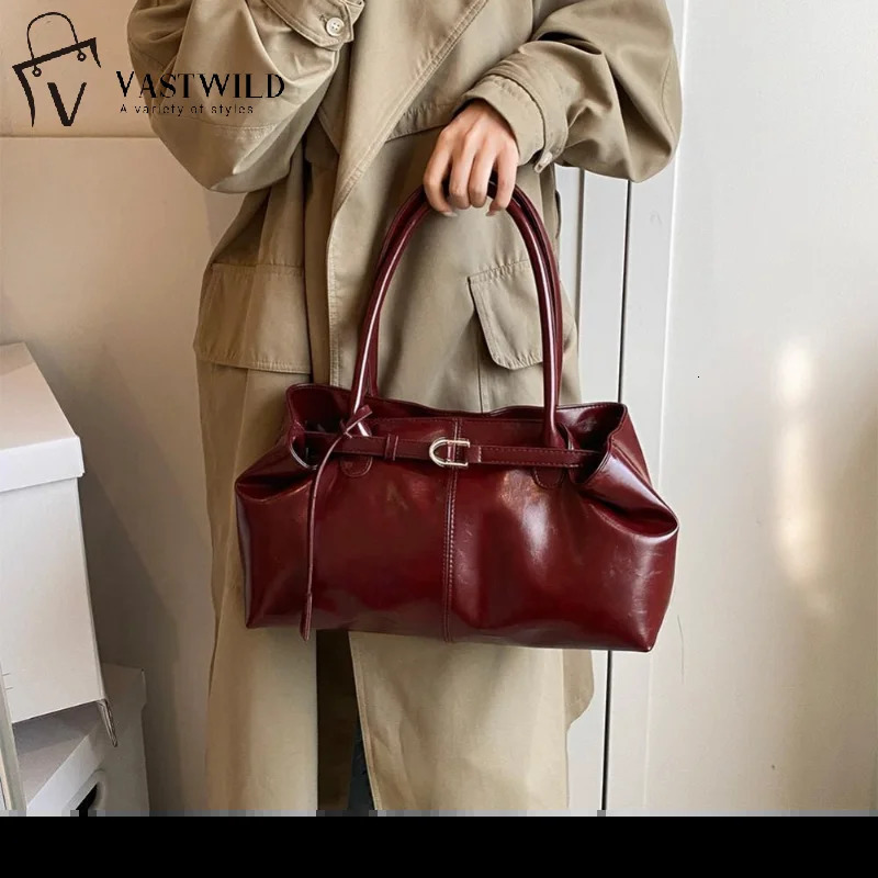 Vintage Handbag for Women Large Capacity 2025 Underarm Commuting Bag Fashion Female Casual Single Shoulder Tote Bag 251023