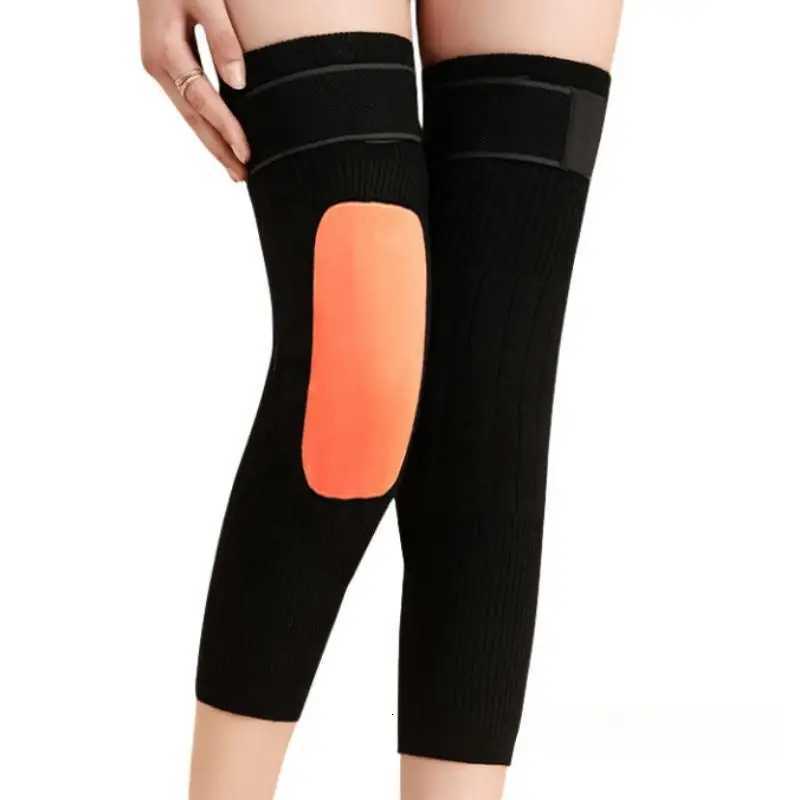 1 Pair Thermal Knee Sleeve NonSlip Elastic Wool Cashmere Knee Brace Support Protector Knee Warmer Pads Legging Stockings WrapsW251024