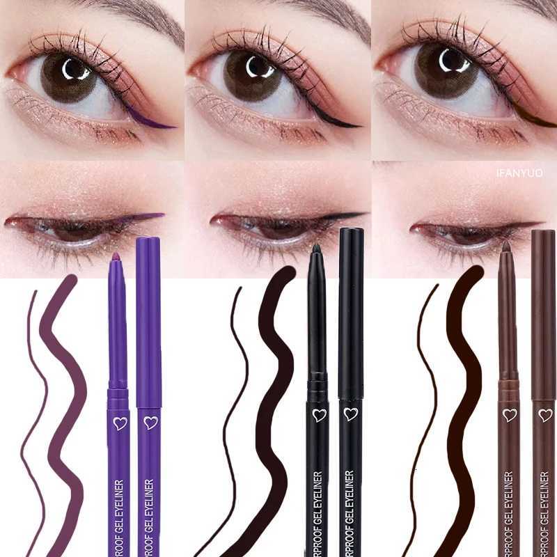 16Pcs Waterproof Eyeliner Gel Pen Lying Silkworm Pencil Long Lasting Quick Drying Smooth Beauty Eyeliner Stamp Eyes MakeupL251024