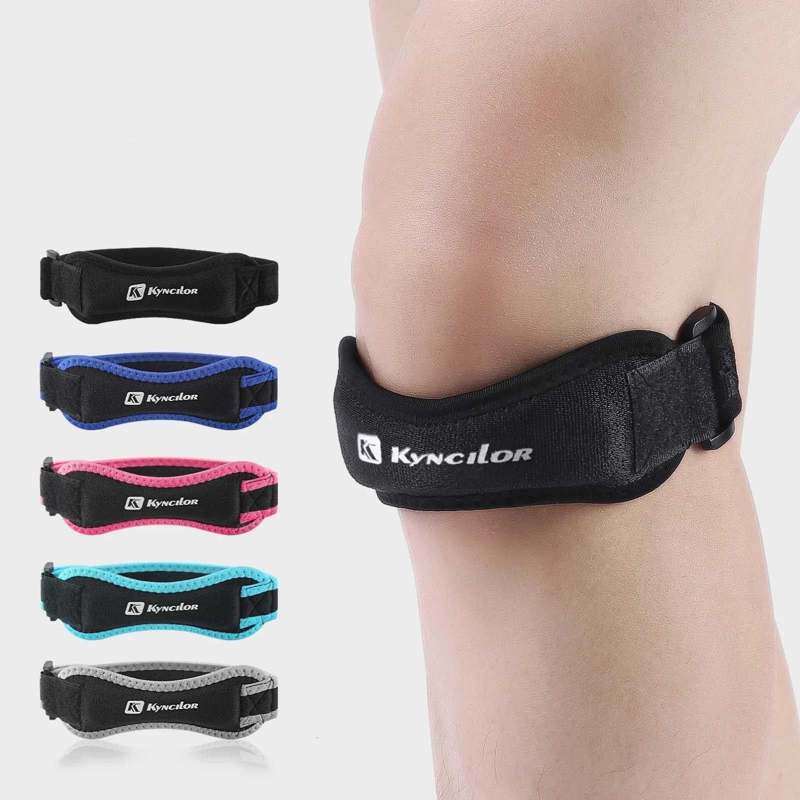 1 Piece Knee Patellar Tendon Knee Support Strape Brace Adjustable Shock Absorption Compression Knee Pad Sleeve for BasketballW251024