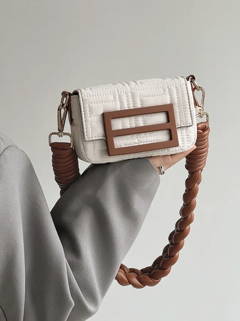 new Small and exquisite mobile phone bag chain mini bag woven bag high-end underarm bag single-shoulder crossbody small square bag