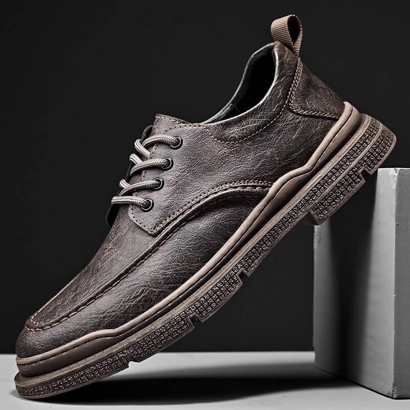 Paul Camel Men's Shoes 2026 New Business Formal Casual Footwear Genuine Leather Men's British-Style Leather Martin Boots for Daily Wear