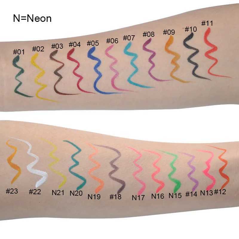 Free Printing Neon Colours Colourful Eyeliner Liquid Matte Liquid Eyeliner Pen Long Lasting Eye LinerL251024