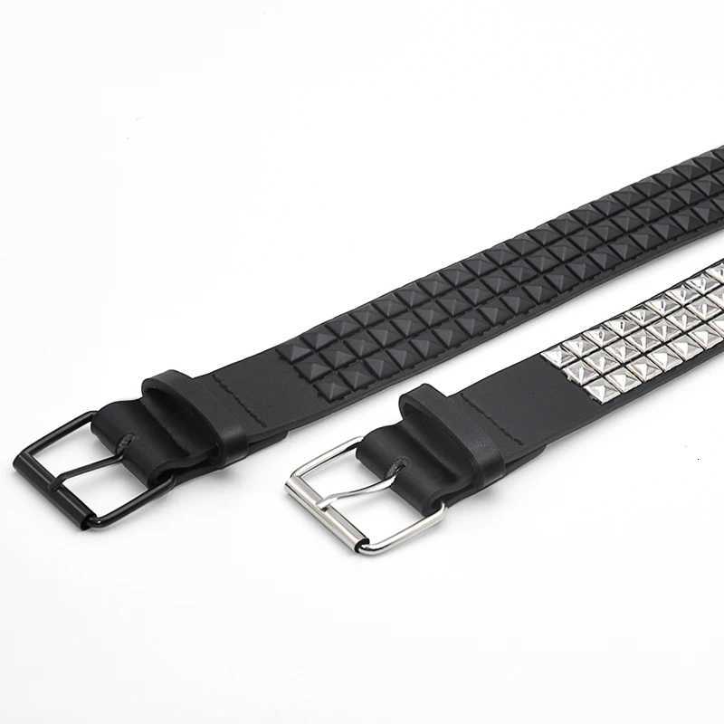 Fashion Rivet Belt Men Womens Studded Belt Punk Rock With Pin Buckle Drop Shipping Black W251024