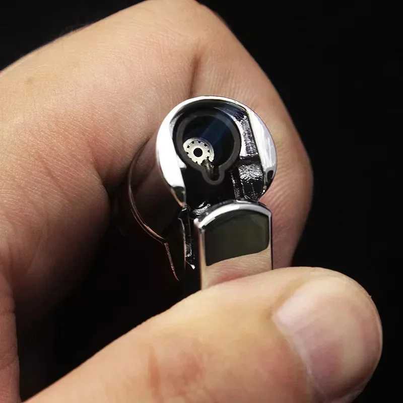 Compact Jet Lighter Butane Torch Turbo Lighter Windproof All Metal Cigar Lighter 1300C Cigarette Accessories For Men Gift No Gas D251024