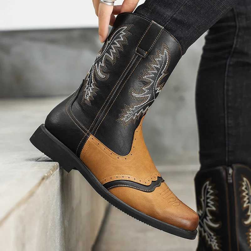 Mens high top boots autumn and winter new plus size outdoor casual boots fashion soft sole comfortable outdoor motorcycle boots W251024