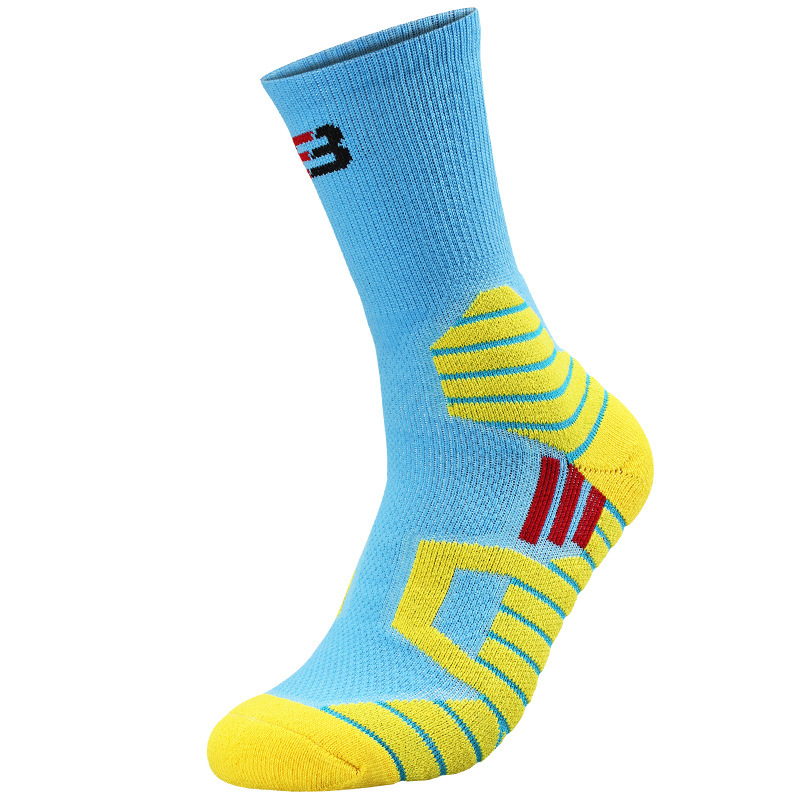 5 Pairs Shaping, Sweat-Absorbing, Anti-Friction Professional Basketball Socks Practical Elite Socks High Top Thickened Towel Bottom Running Sports Soc