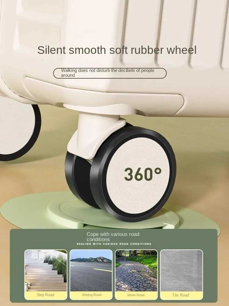 Multifunctional CarryOn Suitcase 1820 inch Cabin Bag Trolley Case Travel Suitcase Password Box USBTypeC Charging PortW251024