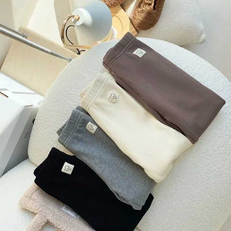 Girls Velvet Underpants 12M7Y Childrens Spring Autumn Integrated Velvet Thick Pants Baby AutumnWinter Outerwear LeggingsT251024